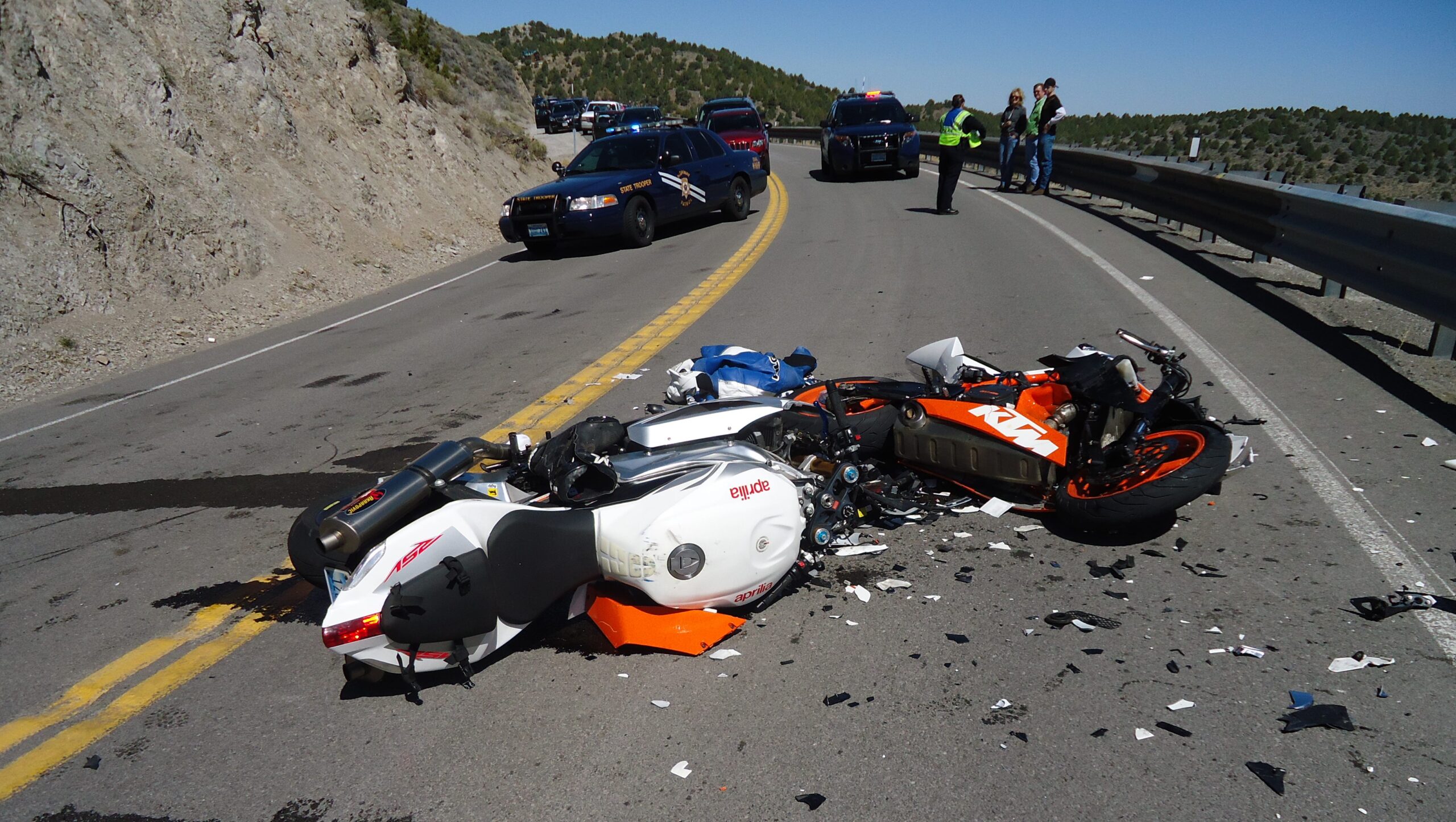 motorcycle accident with helmet