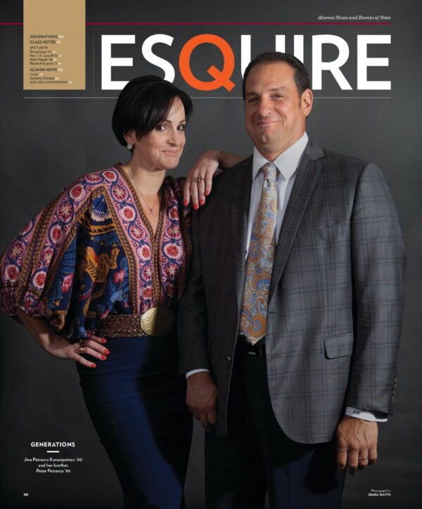 Boston College Law Graduates, Peter Petrarca And Jina Petrarca On Cover Of Magazine