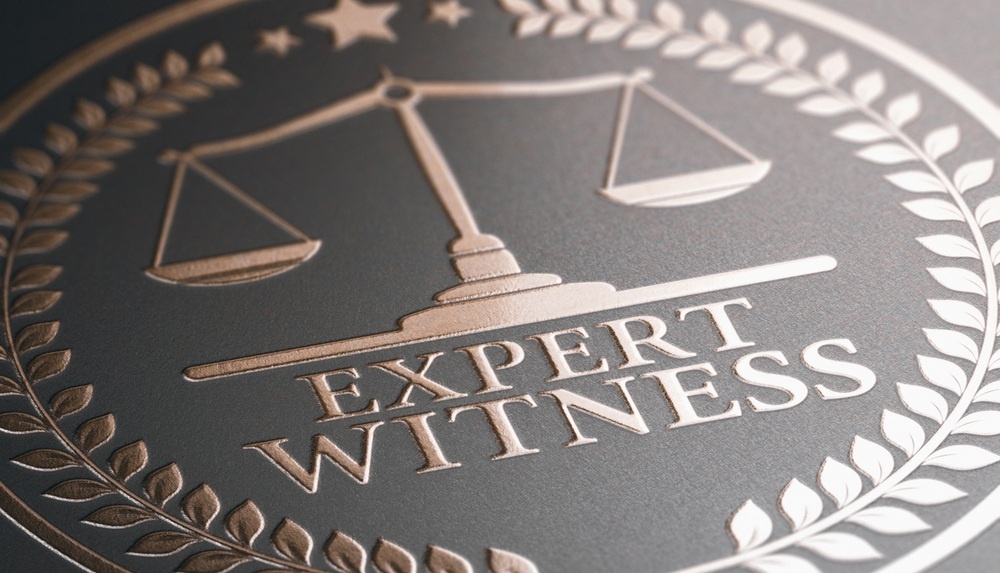 a 3d image of a seal depicting an expert witness