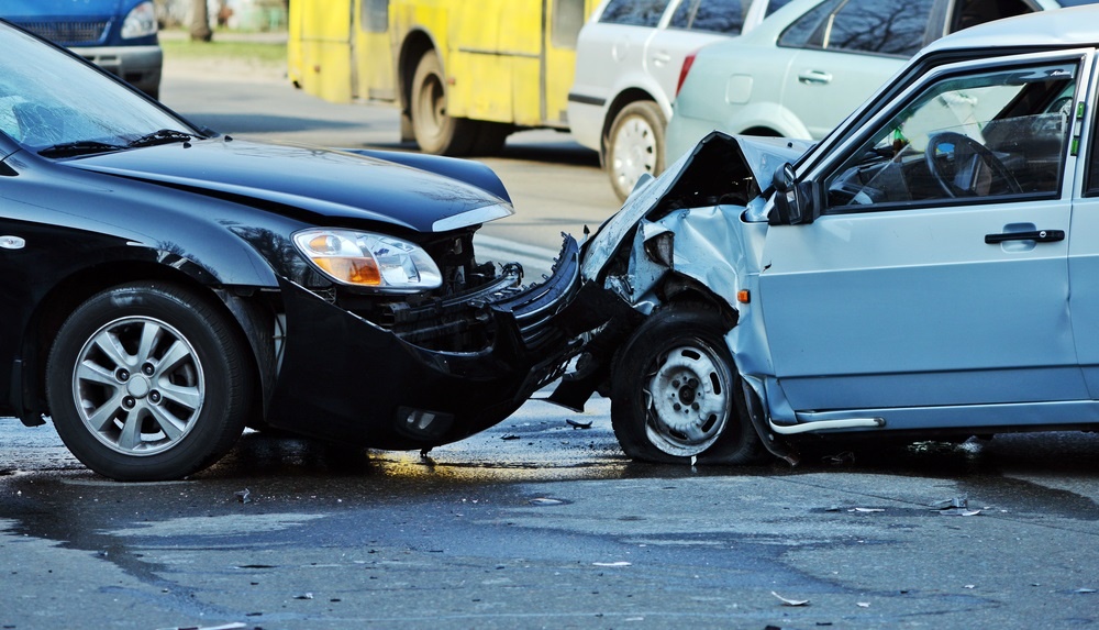 head on ri car accident with damage to both cars in providence ri